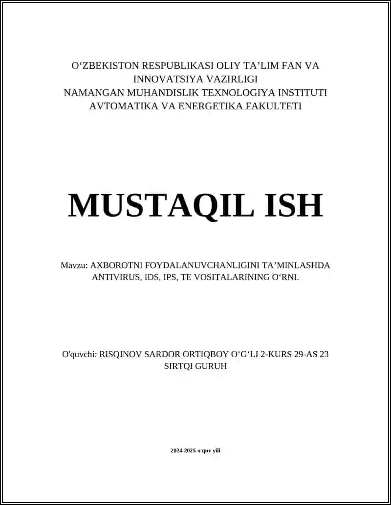 Antivirus dasturlari
