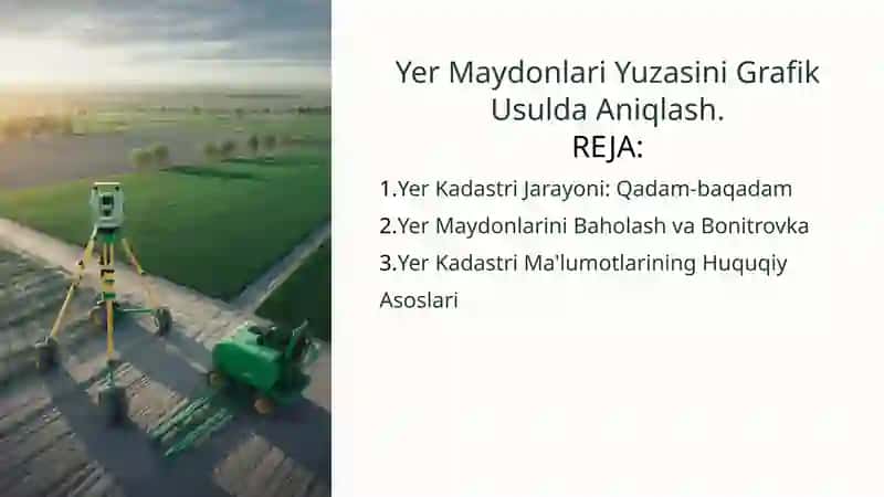 Yer Maydonlari Yuzasini Grafik Usulda Aniqlash