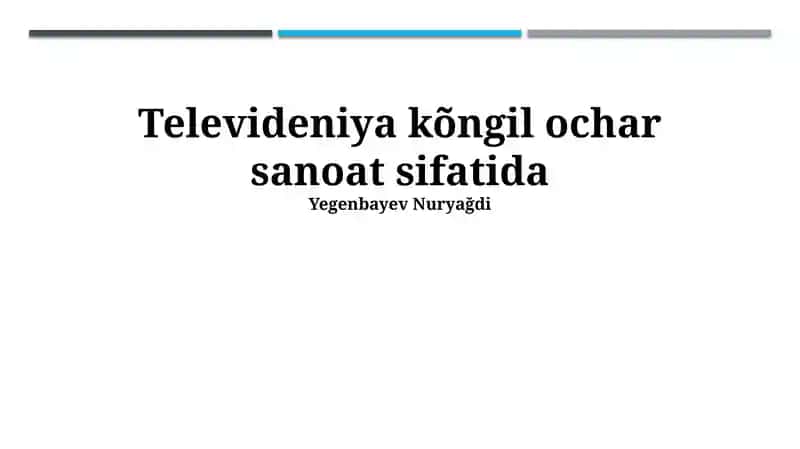 Televideniye reklamasi