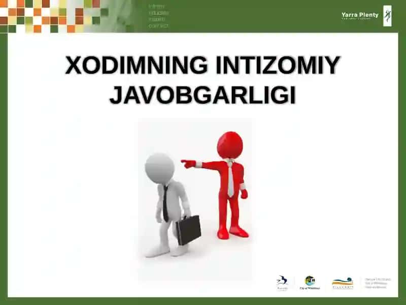 Xodimning intizomiy javobgarligi