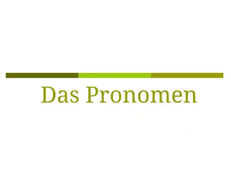 Das Pronomen