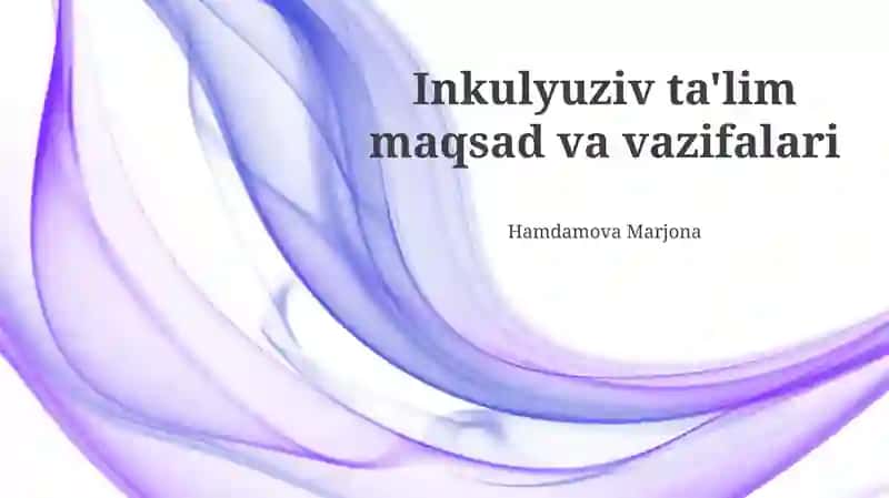 Barcha O'quvchilar Uchun Teng Imkoniyatlar