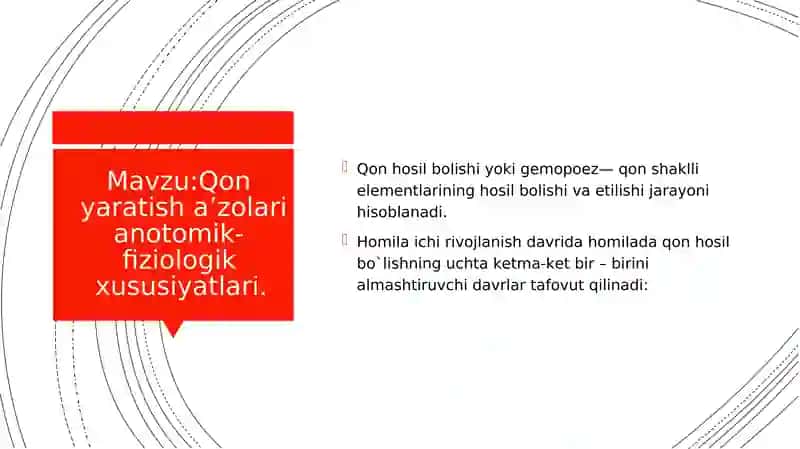 Qonyaratisha’zolarianotomik-fiziologikxususiyatlari