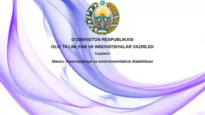Koevolyutsiya va environmentalizm: Dialektik aloqa