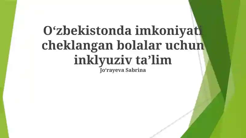Inklyuziv ta’lim