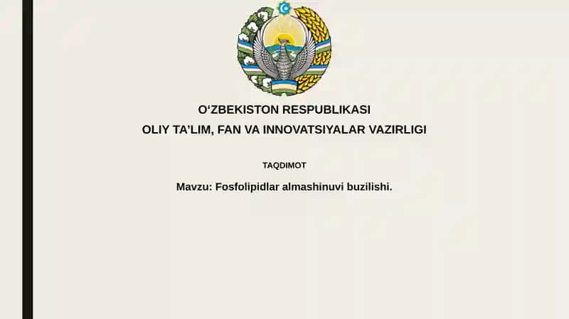 Fosfolipidlar almashinuvi buzilishi