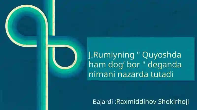 Quyoshda ham dogʻ bor