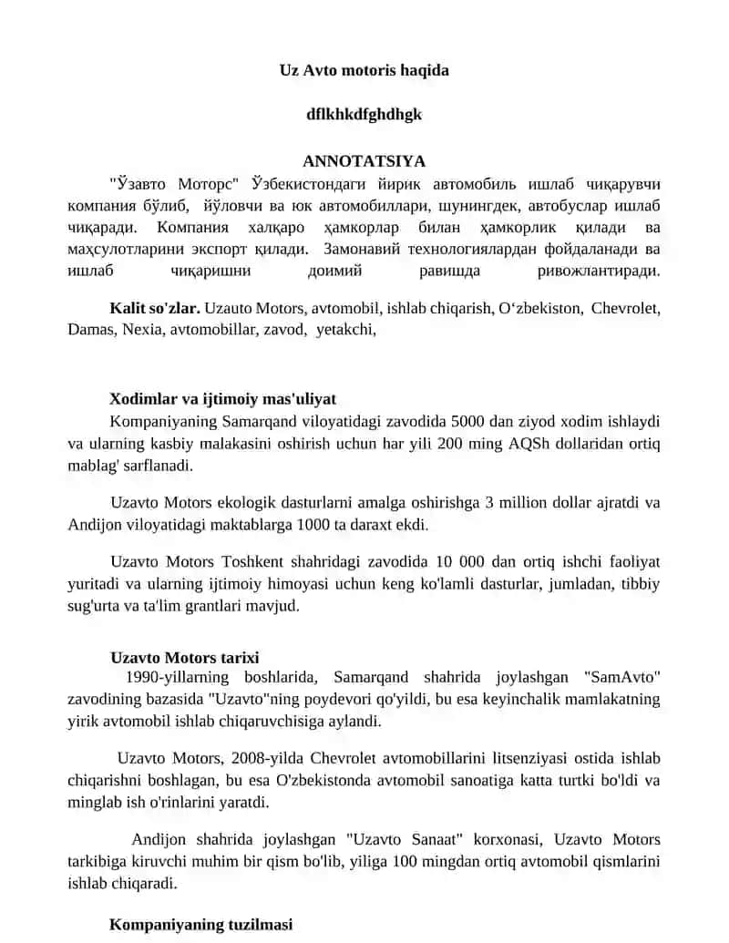 Uzavto Motors