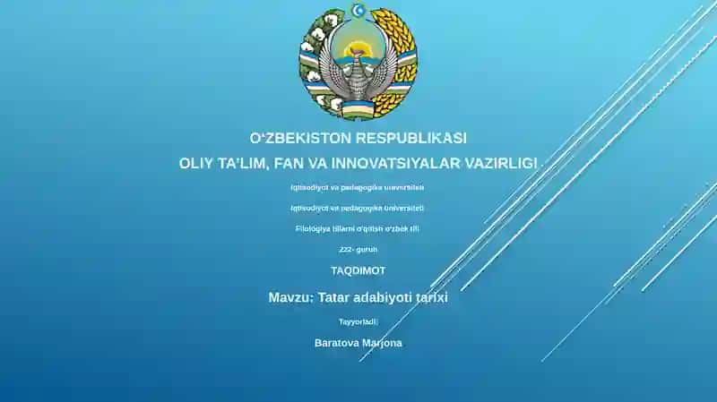 Tatar adabiyoti tarixi