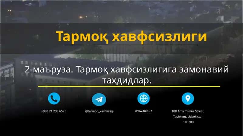 Тармоқ хавфсизлиги