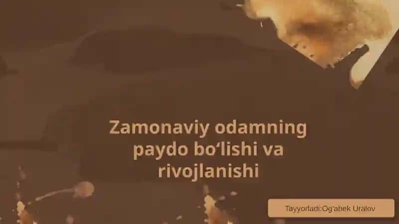 Zamonaviy odamning evolyutsiyasi