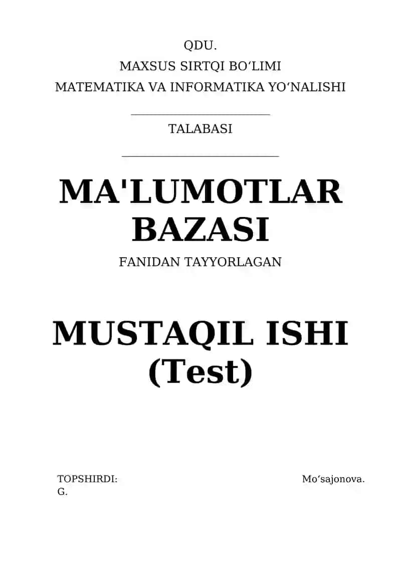 test