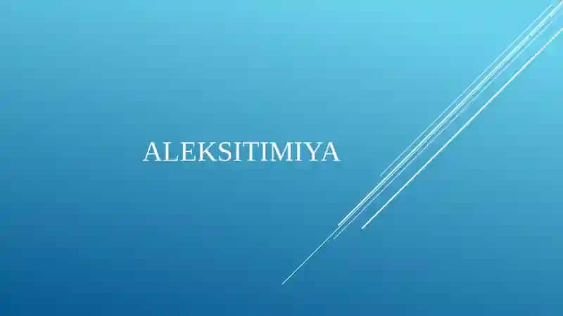 Aleksitimiya