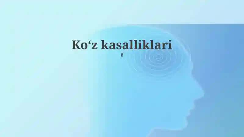 Koʻz kasalliklari