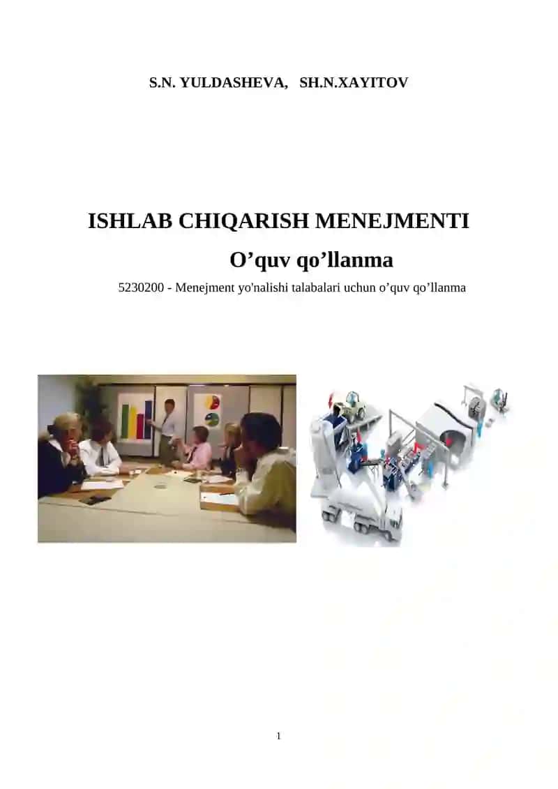 ISHLAB CHIQARISH MENEJMENTI
