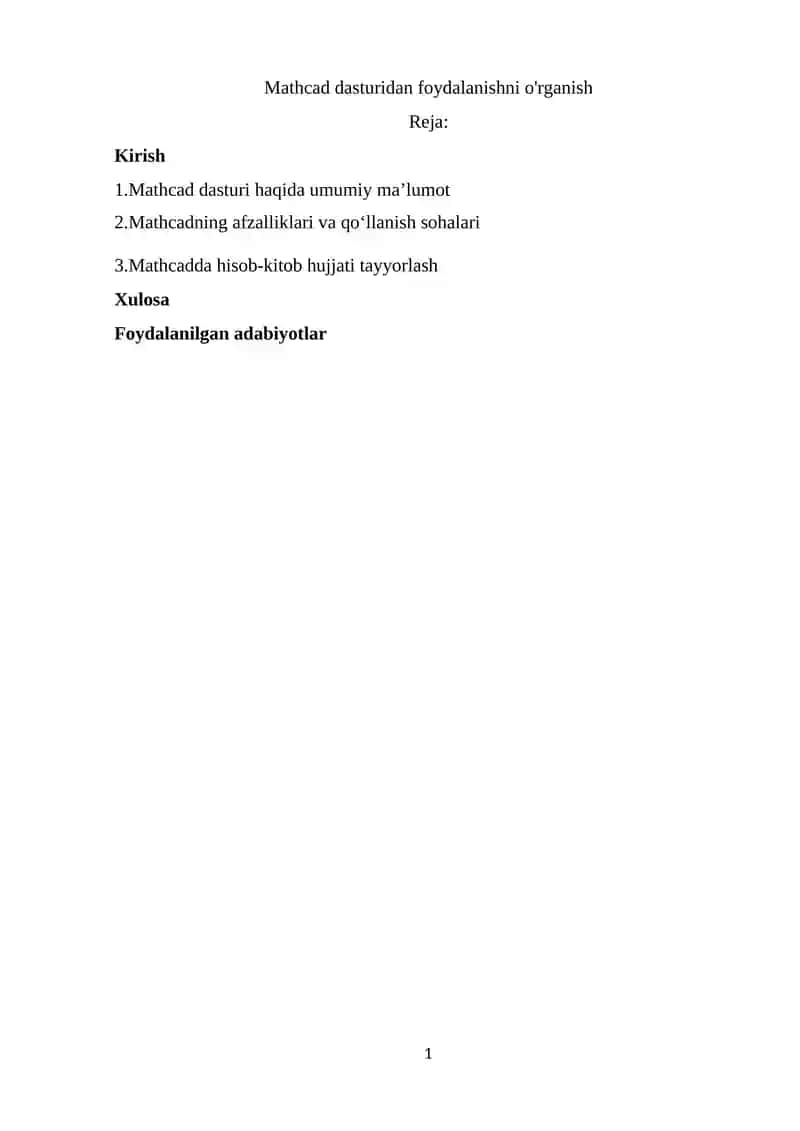 Mathcad