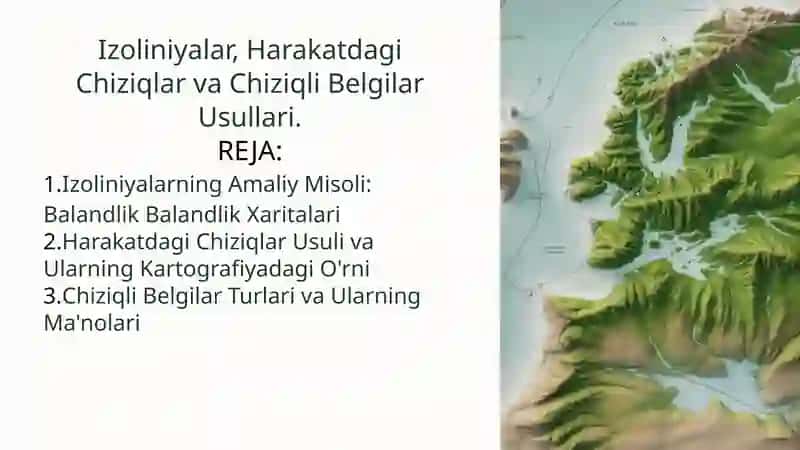 Izoliniyalar, Harakatdagi Chiziqlar va Chiziqli Belgilar Usullari