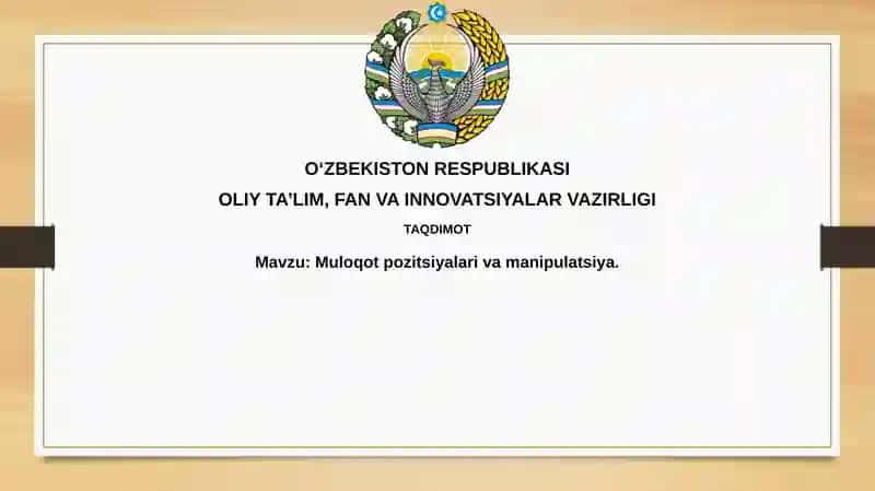 Manipulyatsiya: Ta'riflar, Shakllar va Psixologik Asoslar
