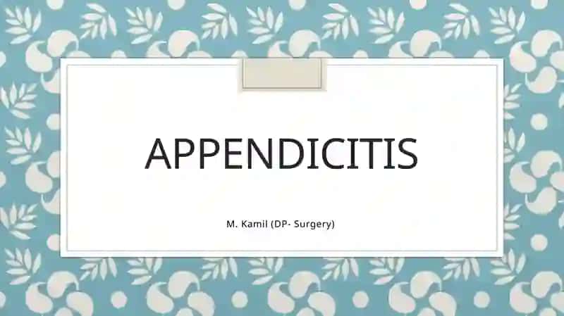 Appendicitis