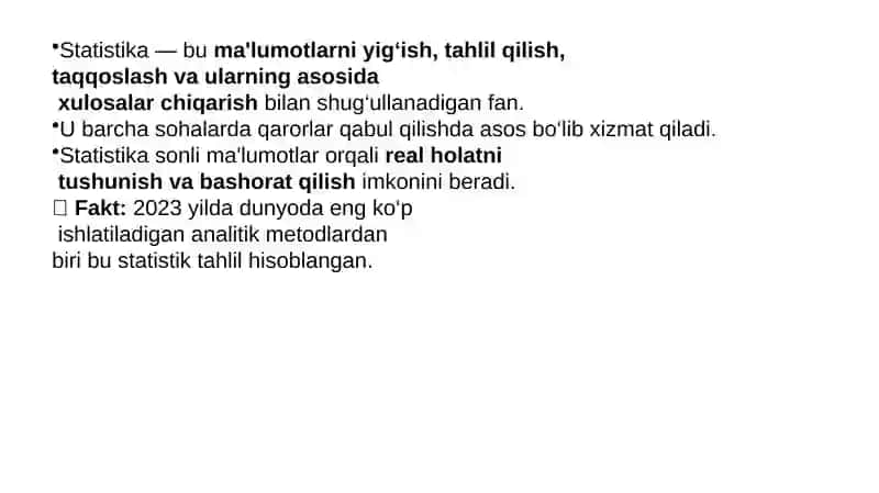 Statistika
