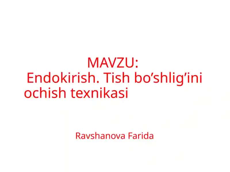 Endokirish