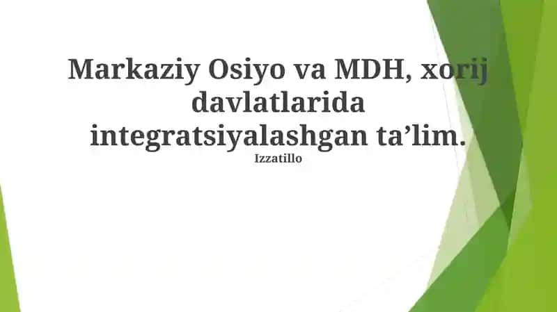 Integratsiyalashgan Ta'limning Ta'siri