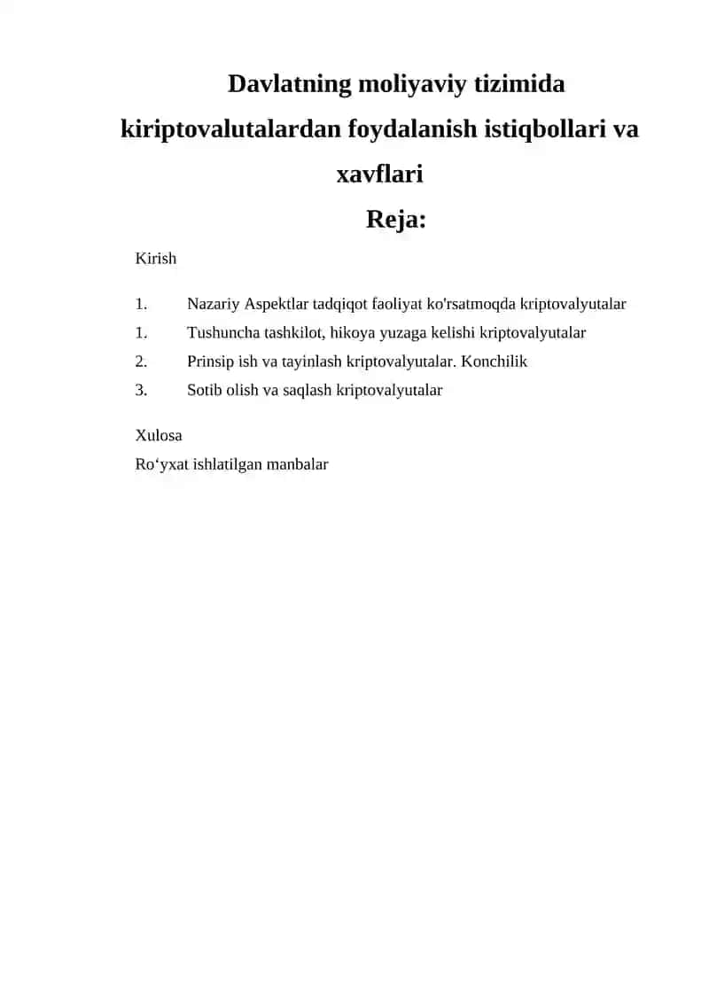Kriptovalyutalar