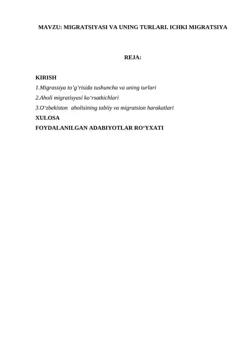 Aholi migratsiyasi