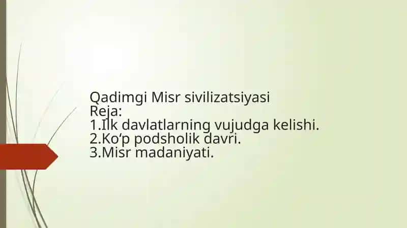 Qadimgi Misr civilizatsiyasi