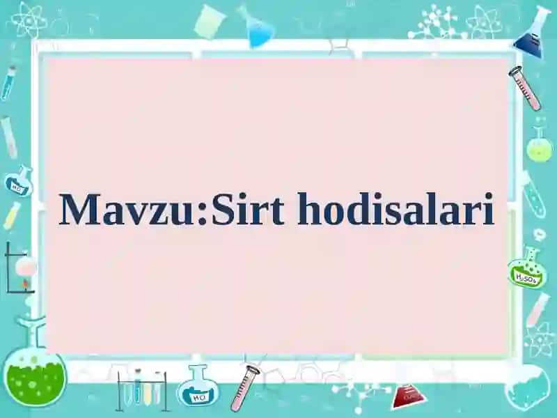 Sirt hodisalari