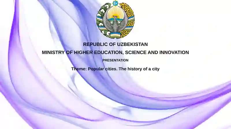 Popular cities. The history of a city