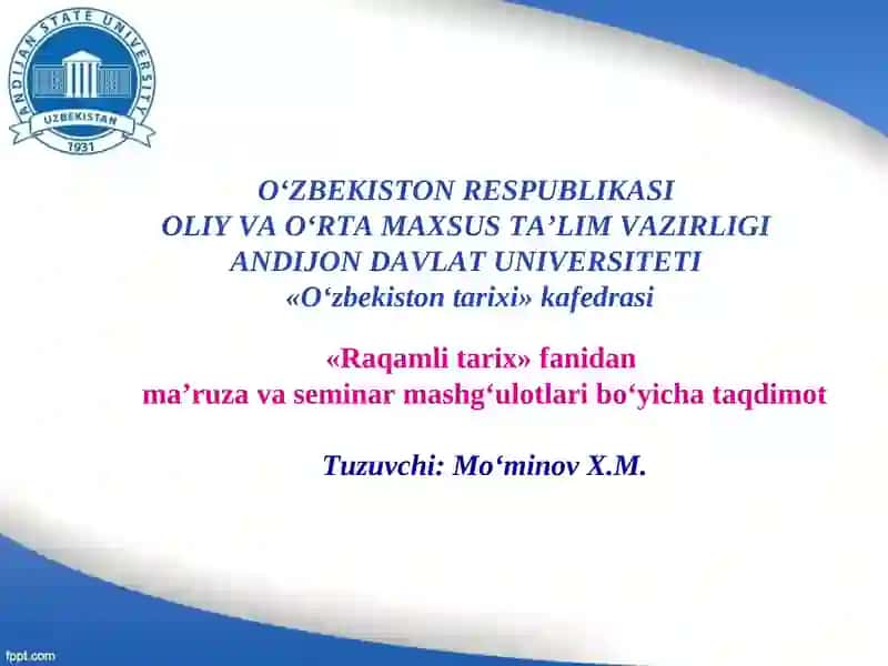 Tarix va informatika