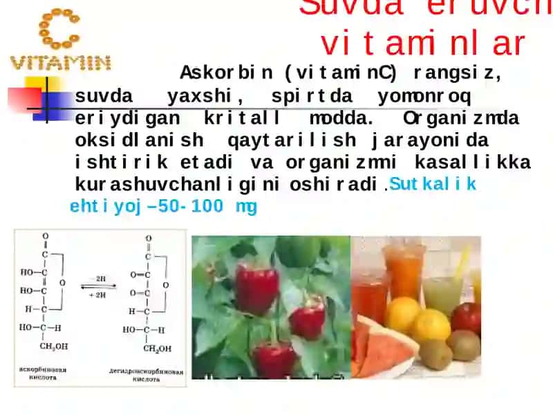 Suvda eruvchi vitaminlar