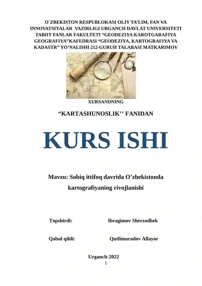 Kartografiyaning rivojlanishi