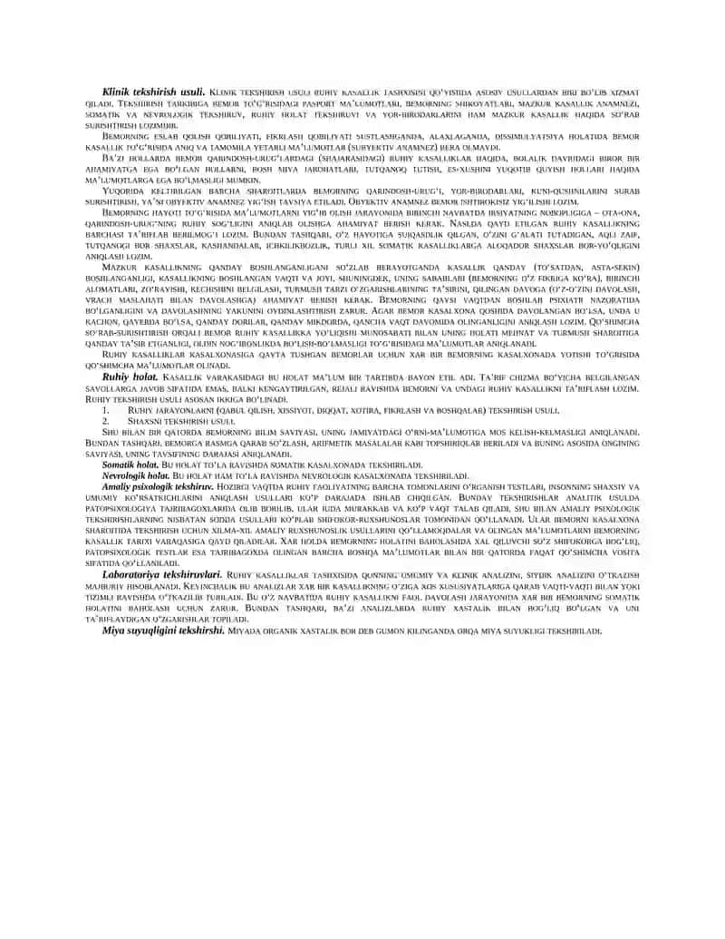 Klinik tekshirish usuli