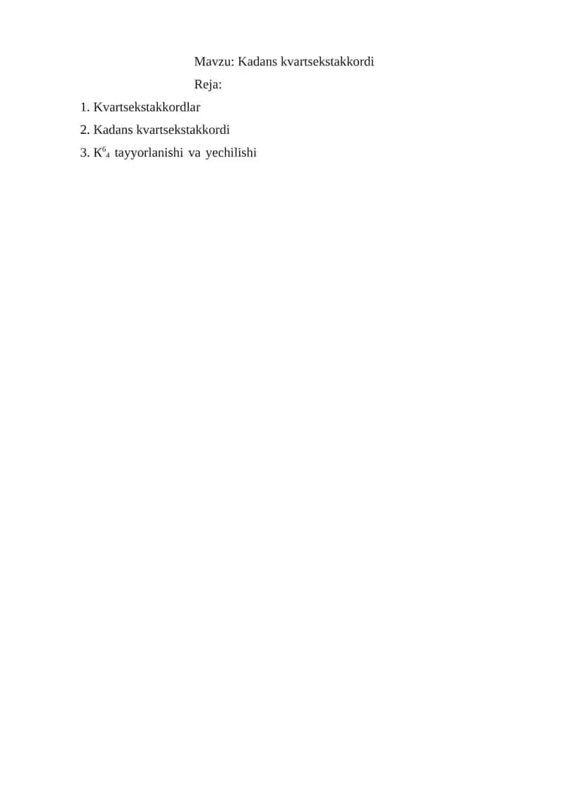 Kadans kvartsekstakkordi