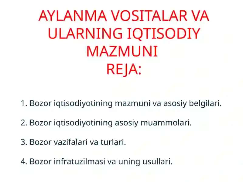 Bozor iqtisodiyoti