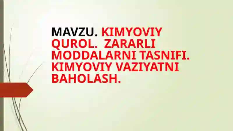 Kimyoviy Qurol