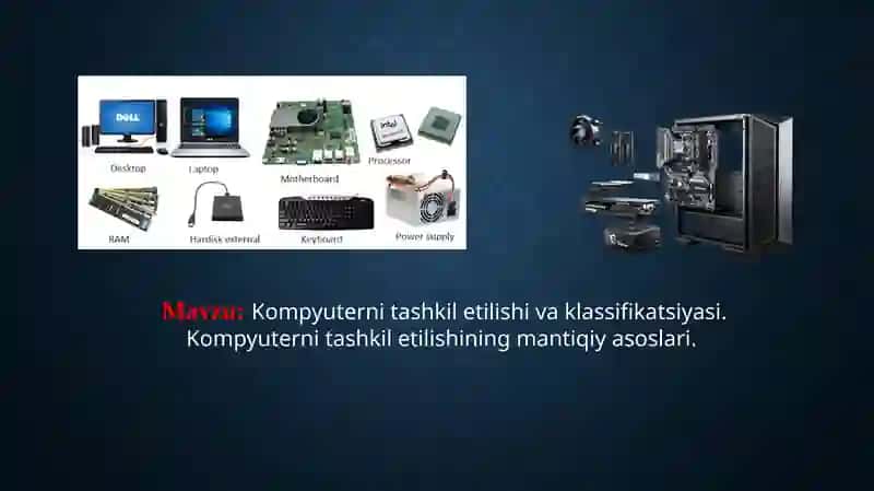 Kompyuterni tashkil etilishi va klassifikatsiyasi
