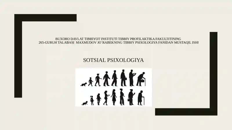 Tibbiy-Psixologiya fanidan mustaqil ishi