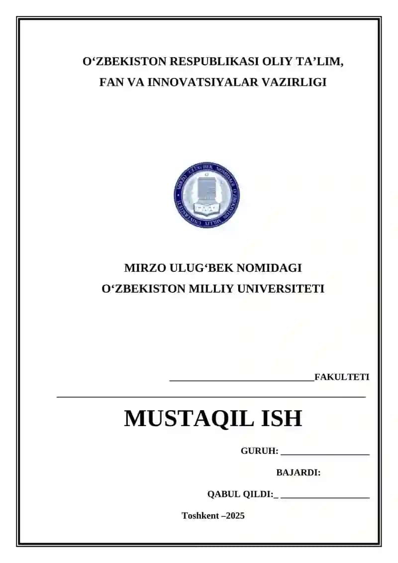 NORMATIV-HUQUQIY HUJJAT - HUQUQNING MANBASI VA UNING TURLARI