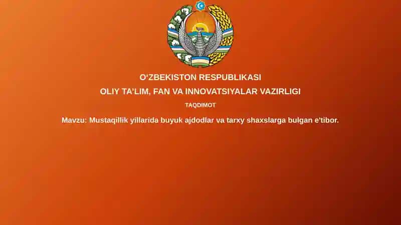 Mustaqillik Yillarida Buyuk Ajdodlar