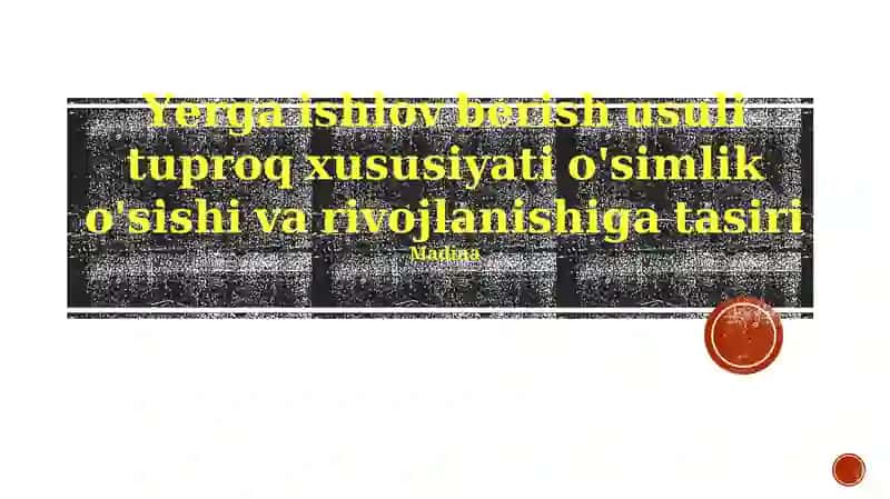 Tuproqning biologik xususiyatlari