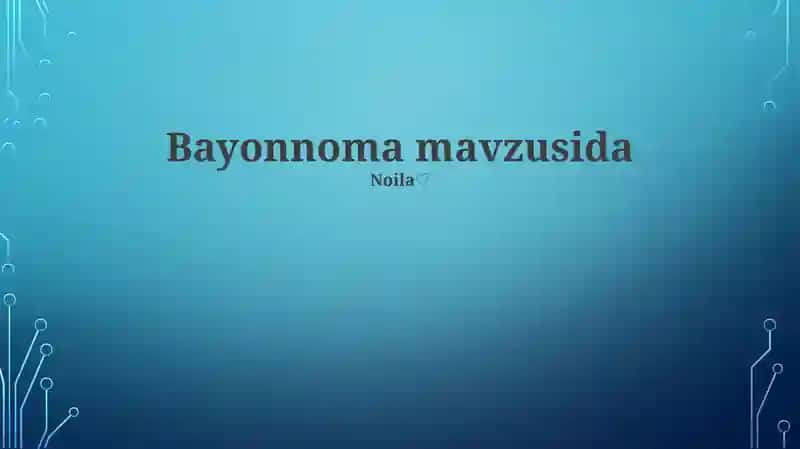 Bayonnoma