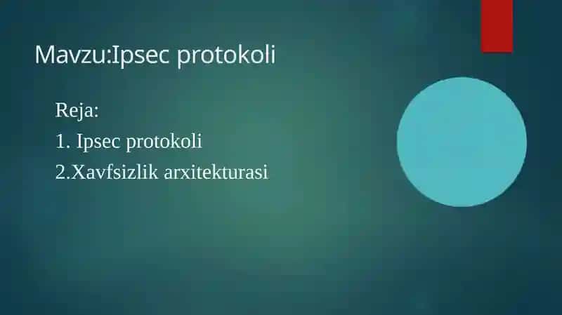 Ipsec protokoli