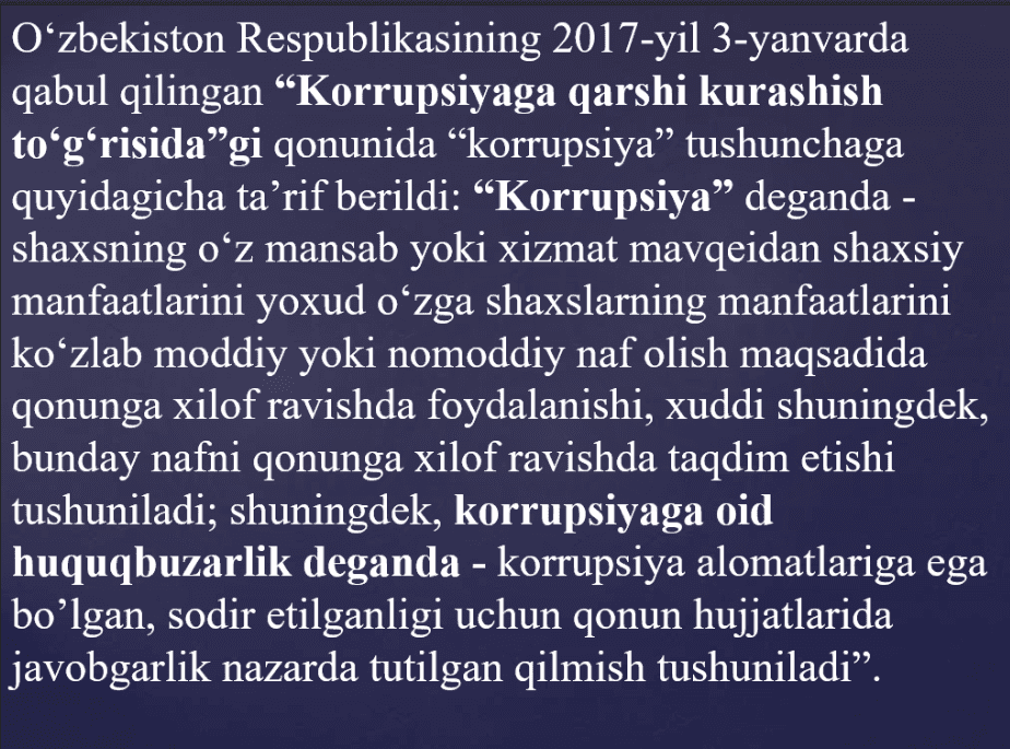 Global korrupsiya ijtimoiy-madaniy inqiroz oqibati pptx