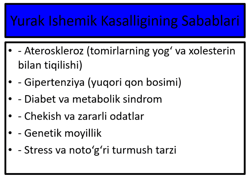 Yurak ishemik kasalligi
