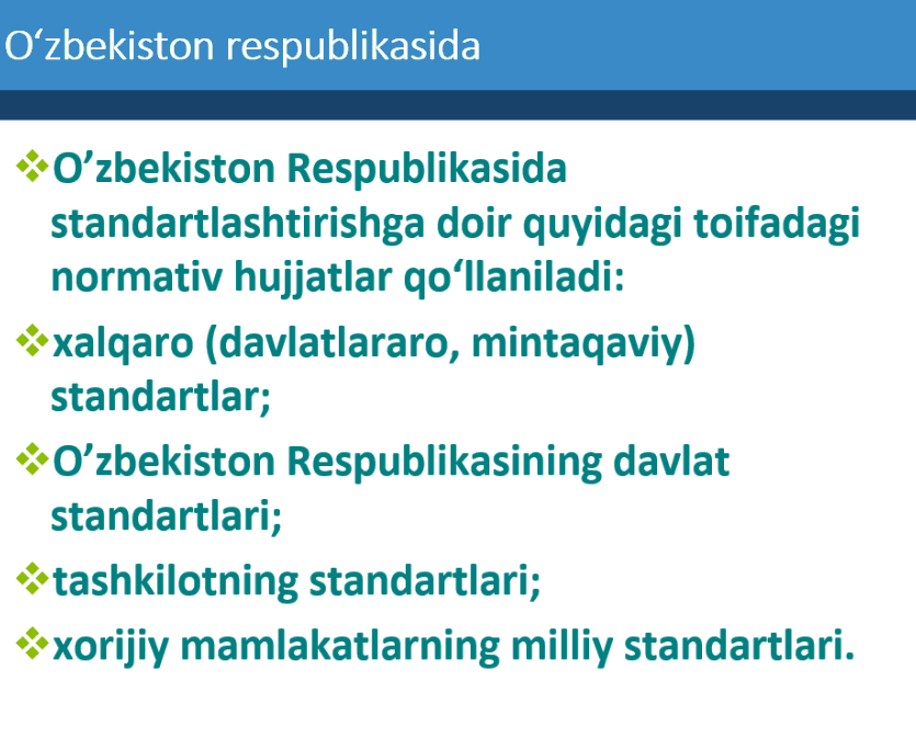 Standartlashtirish. Standartlashtirilgan koʻrsatkichlarnikg ahamiyati. Stomatologiyda qoʻllanilishi.