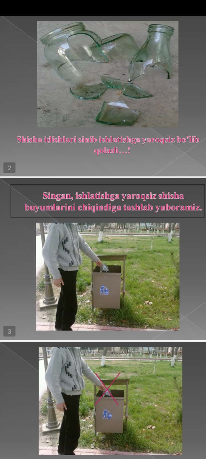 shisha idishlardan Suviner ishlab chiqarish