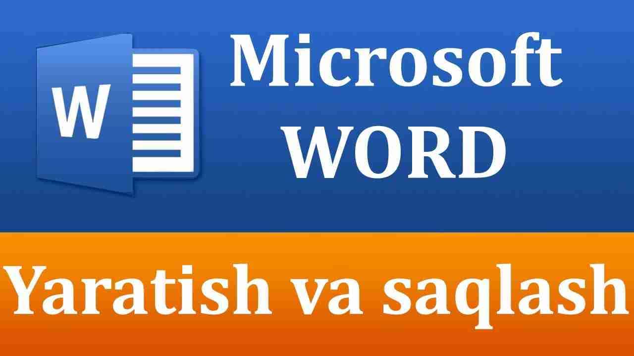 Wordda matn yozish qoidalari